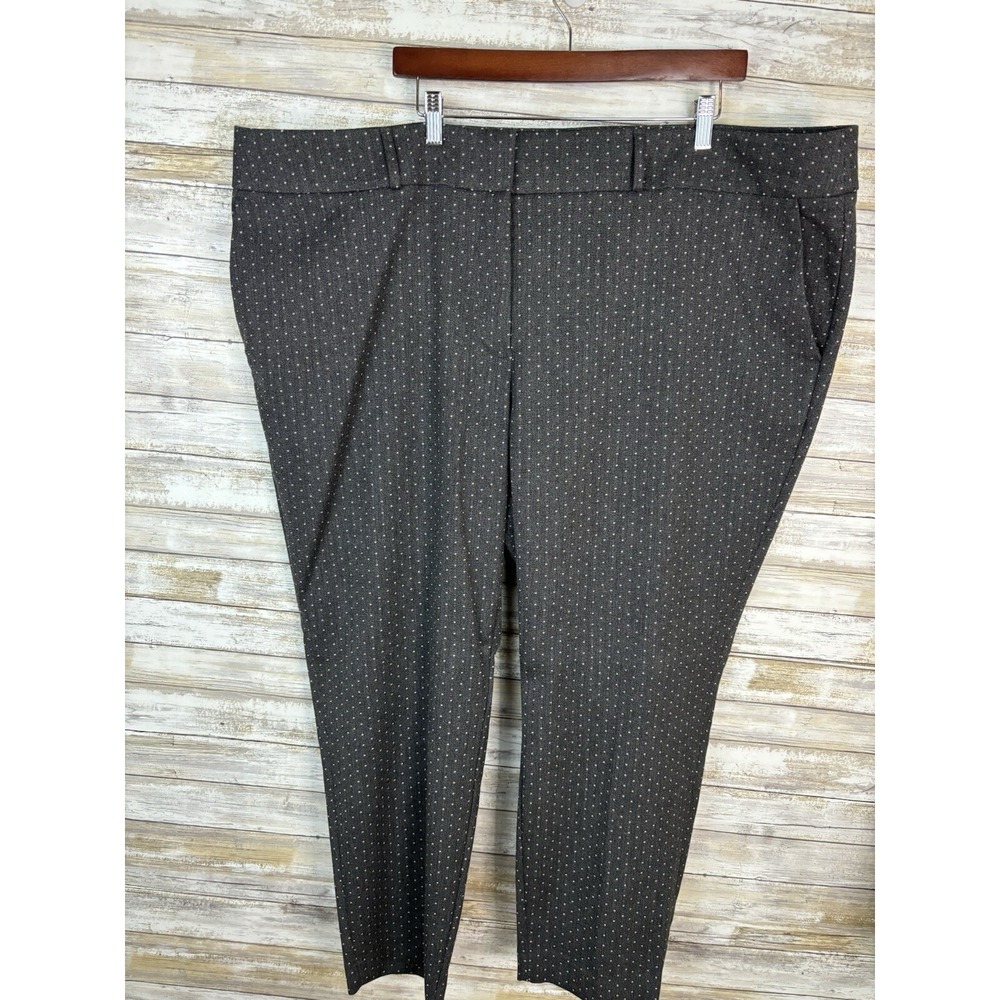Loft Plus Pants Women's Size 26 Gray Skinny Ankle Length Stretch